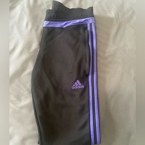 XS, Purple/Black, Adidas joggers.